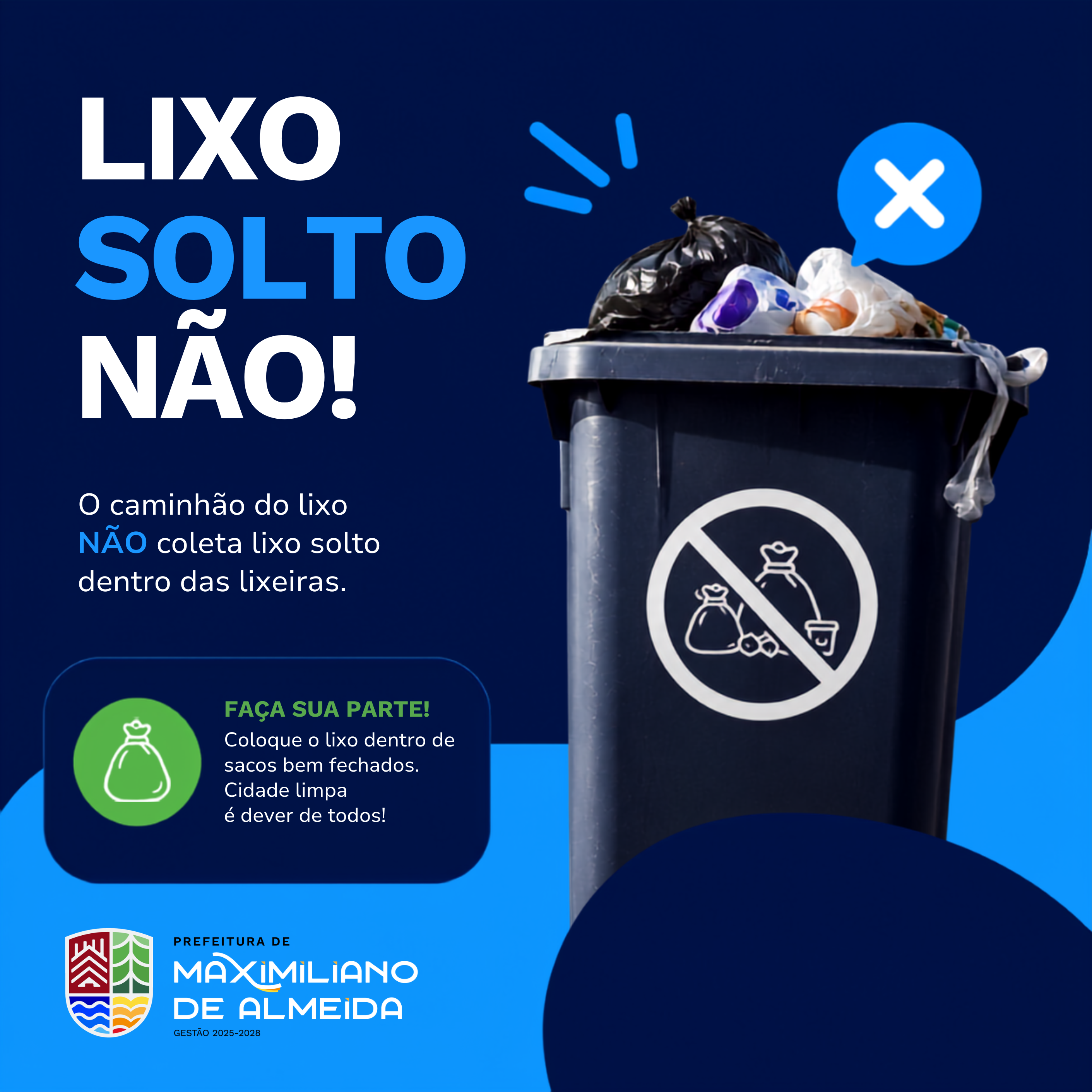 Administração Municipal reforça orientação sobre descarte correto de resíduos