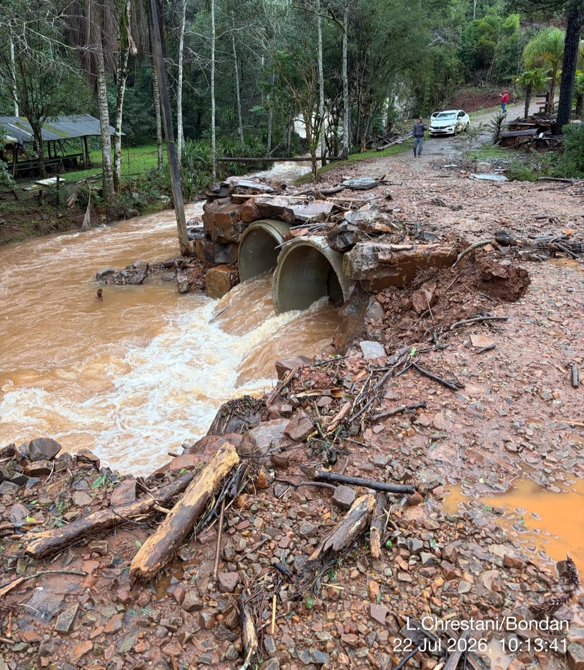 Prefeitura de Maximiliano de Almeida decreta Situação de Emergência após fortes chuvas