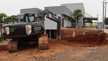 Prefeitura de Maximiliano de Almeida inicia obras de amplia��o da Unidade B�sica de Sa�de
